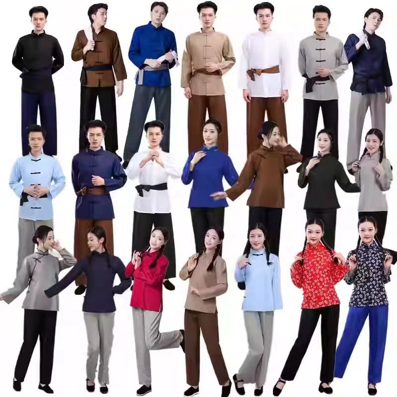 民国学生装农民演出服百姓服装农