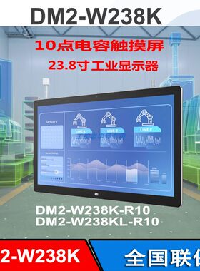 23.8寸电容式触摸DM2-W238K/KL-R10工业显示器VGA内摄像头DP HDMI