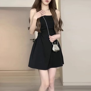 白色掐腰吊5带连衣裙HH9898女2裙02新高级感纯欲显瘦月光小款 法式