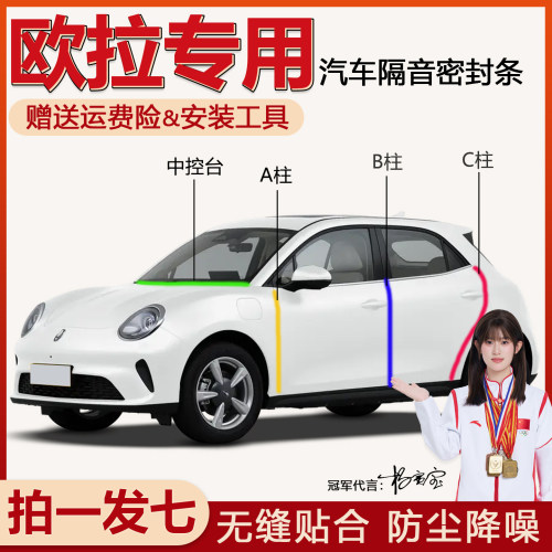 欧拉白猫/黑猫/ABC柱中控台胶条