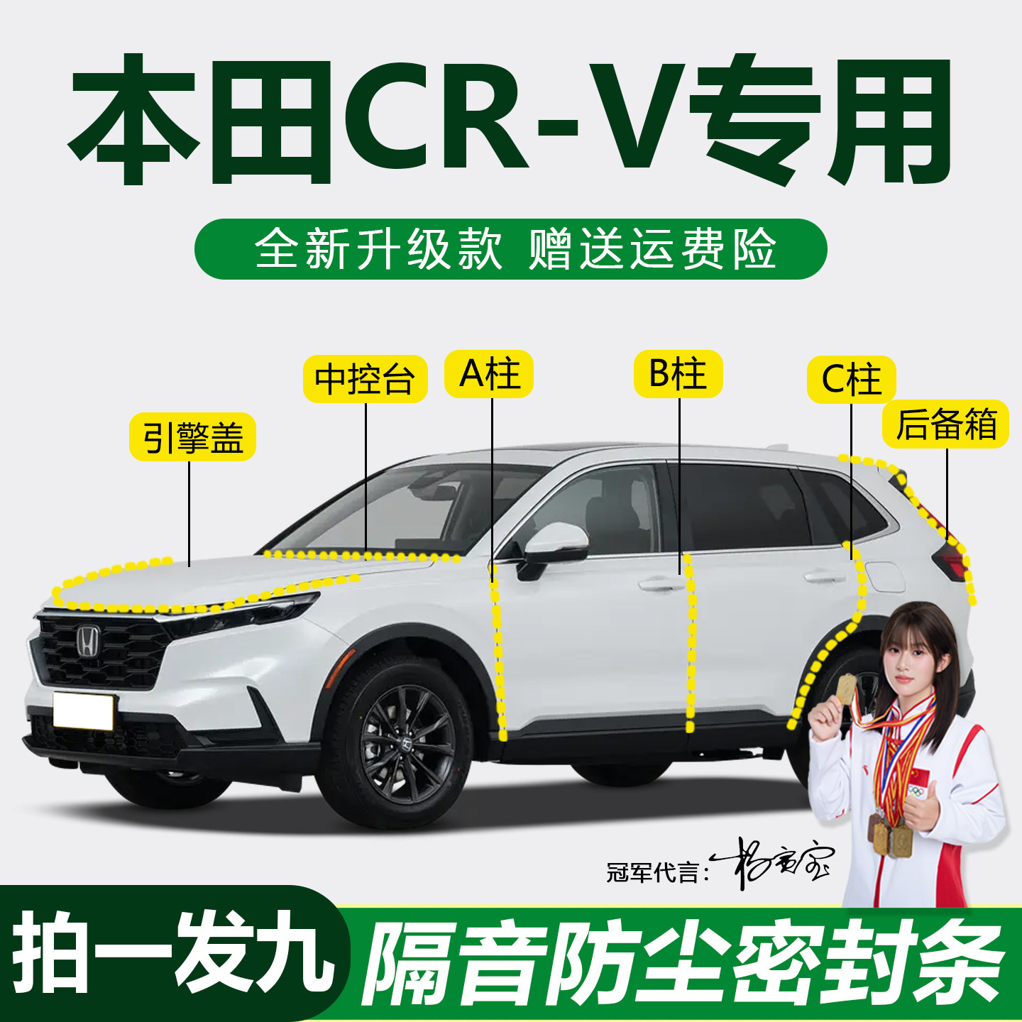 本田CR-V防尘防水降噪隔音密封条