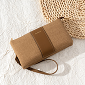 女士长款 钱包手拿包拉链手腕包大气软皮柚见微风