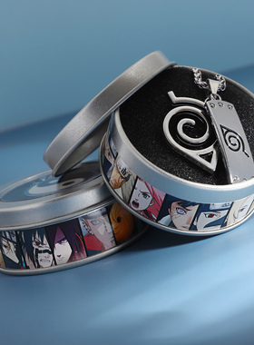 火影忍者动漫毛衣链吊坠鼬佐助卡卡西鸣人写轮眼手里剑不锈钢项链