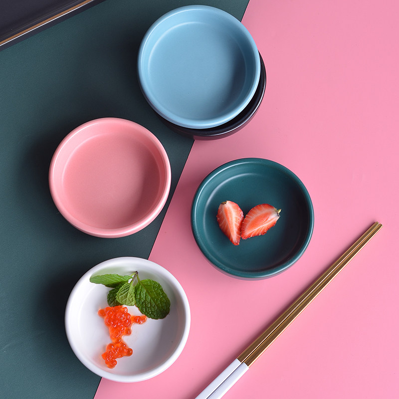 圆形调味碟日式碟子家用创意酱油碟醋碟蘸料餐具小菜碟子可爱汉碟,餐饮具,碟,淘宝优惠券,粉丝福利购,淘宝优惠卷