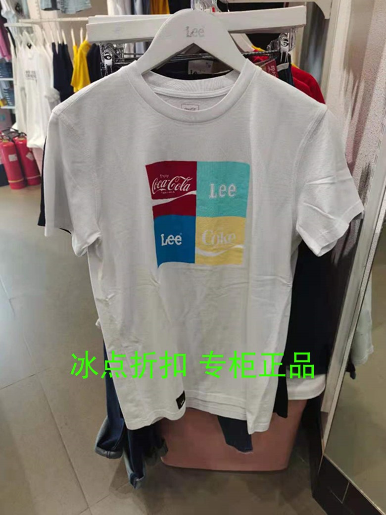 leelee专柜正品夏款圆领短袖t恤
