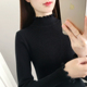 2024秋冬新款 紧身内搭洋气打底衫 长袖 修身 针织衫 半高领毛衣女韩版