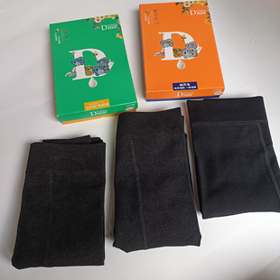 兰梦迪9302秋冬加绒纯色黑色薄绒麻灰棉打底连裤9202踩脚Diear