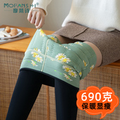 高腰东北特厚羊毛保暖棉裤 黑色打底裤 冬女加绒加厚外穿2026年新款