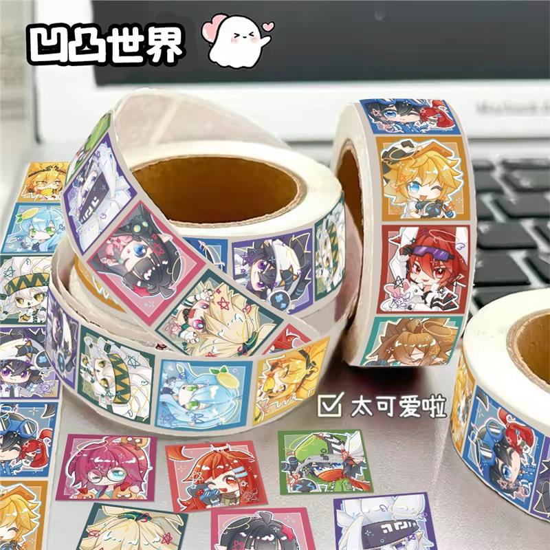 凹凸世界Q版卷卷贴纸胶带金格瑞雷狮安迷修彩色边框头像贴画