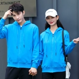 Утепленная хлопковая бархатная толстовка с молнией с капюшоном для работы, демисезонный лонгслив, куртка, делается под заказ