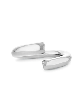 【新款】Calvin Klein凯文克莱简约金属戒指男女通用银色光面指环