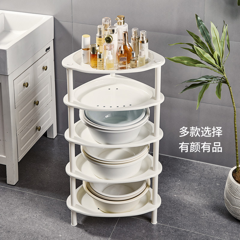 浴室置物架落地卫生间三角架厕所洗澡间转角水桶洗衣液脸盆收纳架,家庭/个人清洁工具,脸盆架,淘宝优惠券,粉丝福利购,淘宝优惠卷