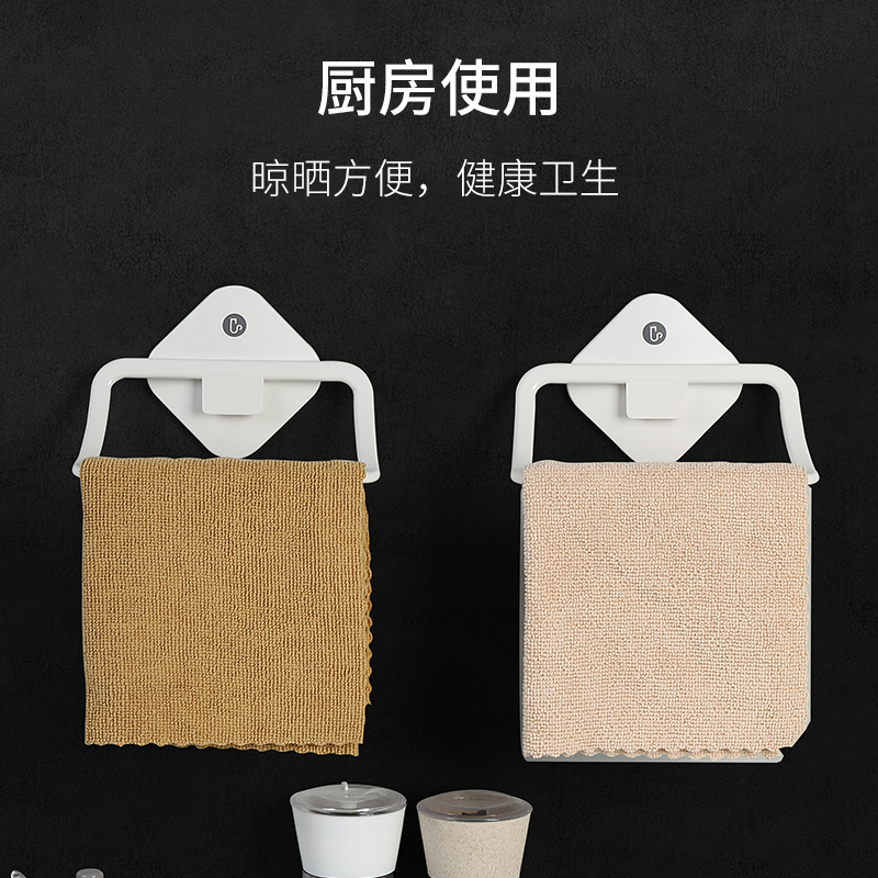 浴室卫生间毛巾架免打孔单杆儿童挂钩杆晾挂架子壁挂小型宿舍置物