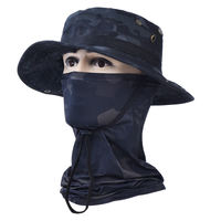 Penney hat, ice silk scarf set, outdoor mountain climbing, camping, fishing, sun protection, windproof, breathable, sunshade, quick-drying fisherman's hat thumbnail 3