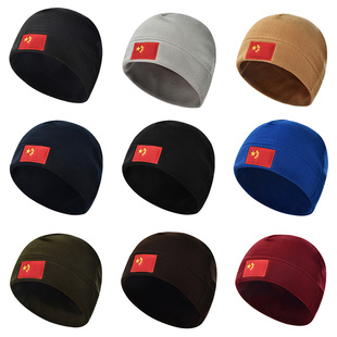 【中国红旗刺绣】抓绒帽冬季户外运动防风防寒登山滑雪骑行保暖帽