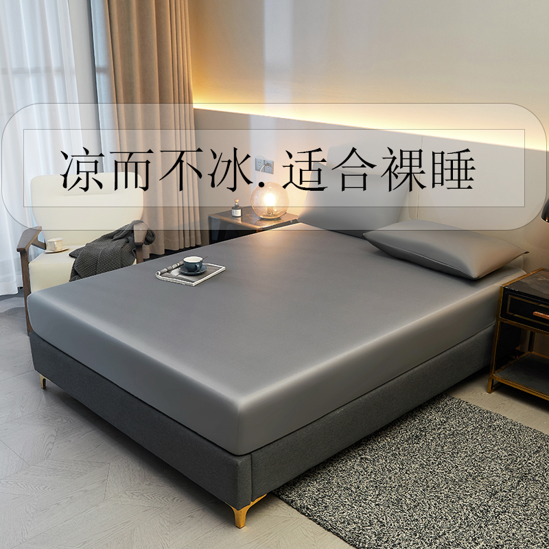 床套罩床笠单件席梦思保护套罩床罩水洗真丝床笠罩夏季水洗冰丝图片