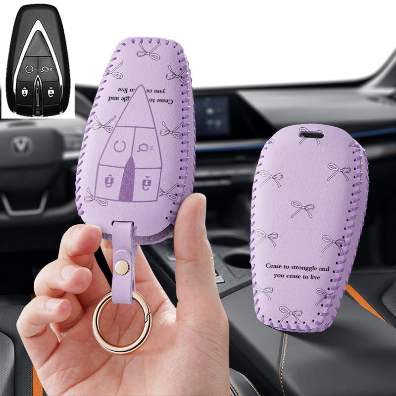 适用长安cs75Plus汽车钥匙套dt逸动cs35欧尚x5女x7壳cs55包cs85