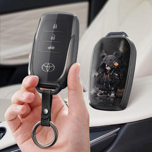 适用丰田22款两键凌放Sienna赛那2023混动21新款汽车钥匙套包壳扣