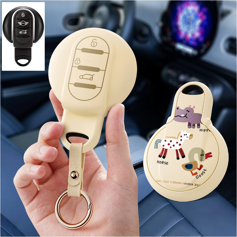 适用宝马mini车钥匙套one迷你countryman壳cooper包f54f55f56扣