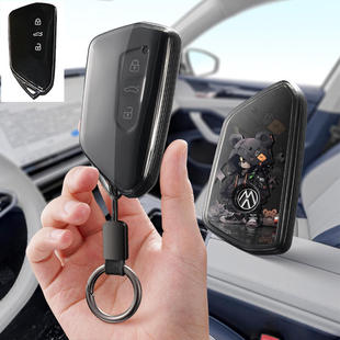 适用大众高尔夫8途昂X汽车钥匙套id4x保护套crozz包壳扣女高级pro