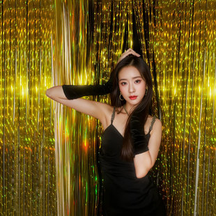 新年写真拍摄道具雨丝帘彩条商场装饰流苏婚礼场景布置拍照背景墙