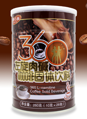 柳之美 左旋肉碱咖啡360神奇V26黑咖啡 柳之美咖啡26袋