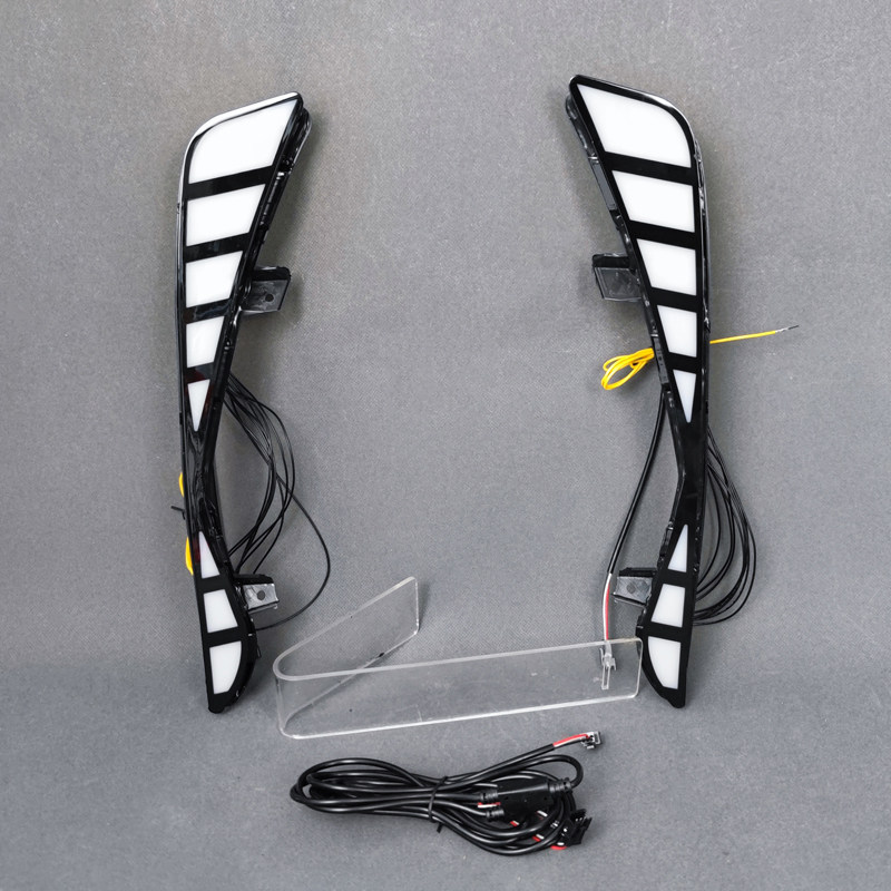 适用于19-26款丰田亚洲龙日行灯改装LED流光转向装饰灯行车前雾灯