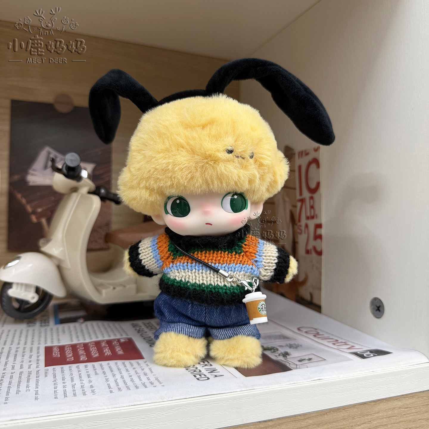 泡泡玛特DIMOO搪胶娃衣布鲁托高飞娃衣秋冬复古可爱毛衣着替换装,模玩/动漫/周边/娃圈三坑/桌游,棉花娃娃/毛绒玩具娃衣,淘宝优惠券,粉丝福利购,淘宝优惠卷