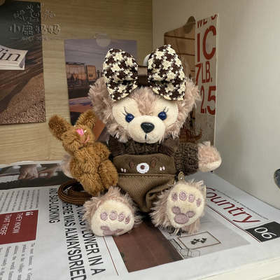 坐姿雪莉玫达菲熊复古娃衣套装