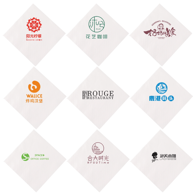 餐巾纸外卖餐饮批发纸印logo