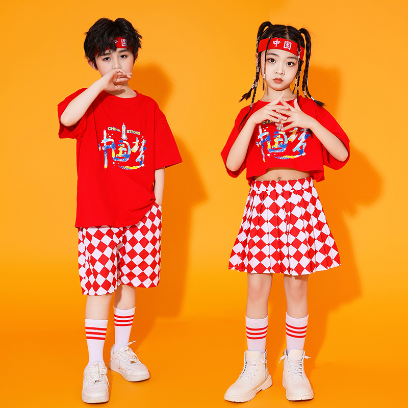 其他通用中国风啦啦操国风演出服