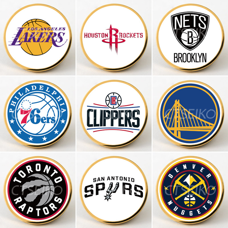 nba篮球队胸针詹姆斯科比纪念品