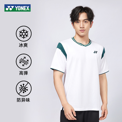 尤尼克斯男女款短袖透气羽毛球服