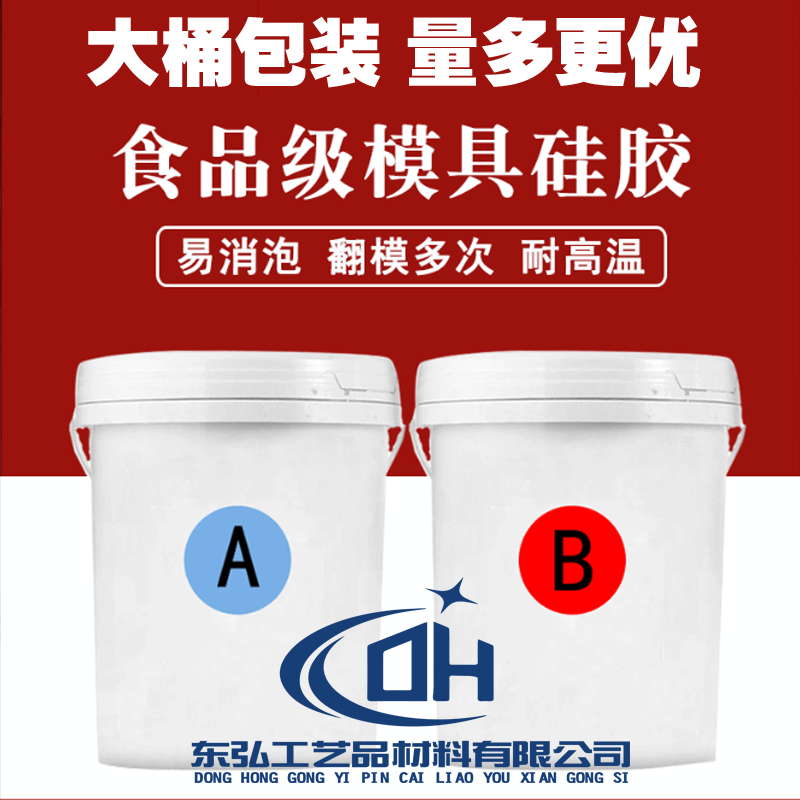 食品级硅胶1:1模型翻模硅胶多硬度模具硅胶材料石膏模型开模硅胶