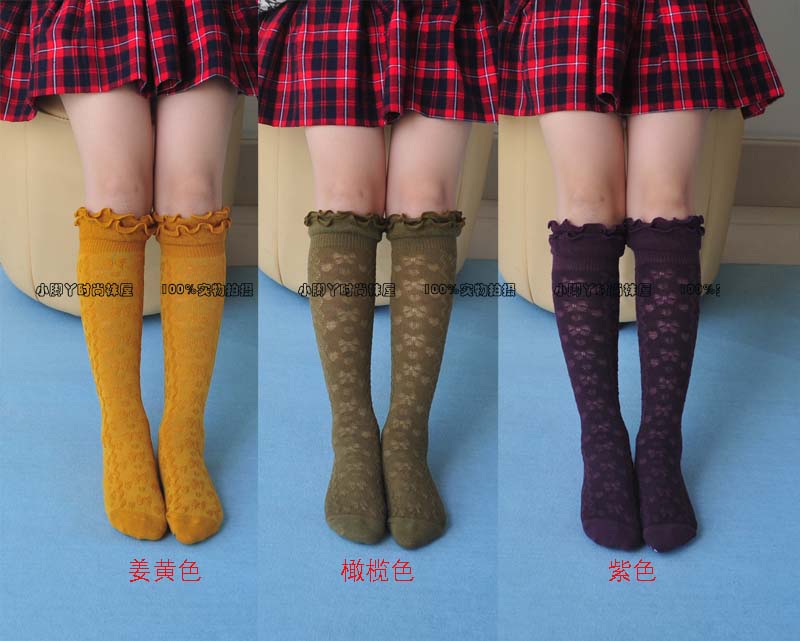 西松屋日本提花中筒袜学生校服