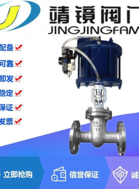 Z641W-16/25/40/64/100RL气动316L不锈钢闸阀15-900油品耐酸碱阀