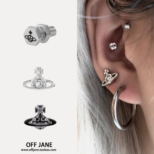 潮酷甜美情侣耳钉不掉色