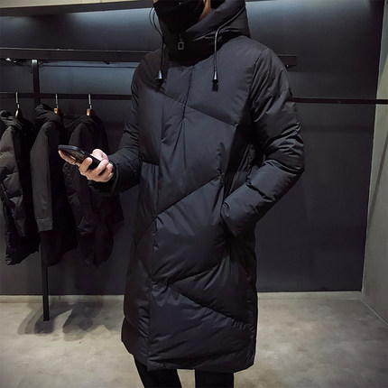 冬季加厚棉衣男士中长款潮牌ins羽绒棉服大码胖子青少年外套棉袄