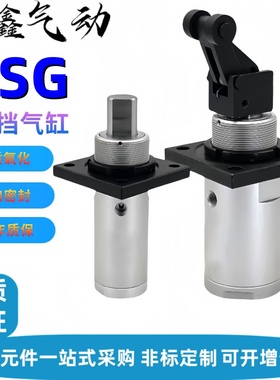 阻挡气缸RSG/RSDG32-10D/B/DF/DG/DR/DL/DB/DC/DD/DE 单动型