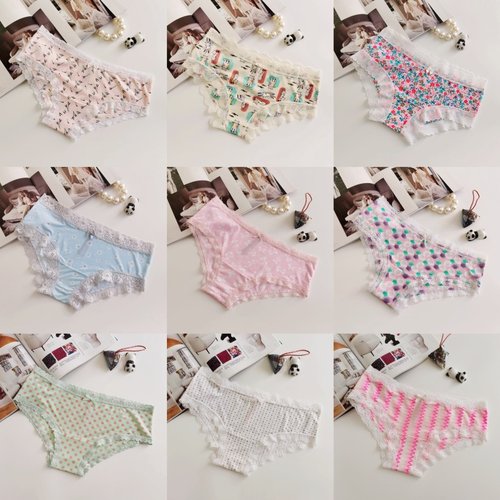 性感蕾丝牛奶丝无痕三角内裤