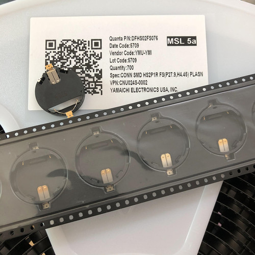 YAMAICHI DFHS02FS076 2032贴片电池盒 CR2032电池座仓镀金 H4.45