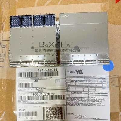 原装 1712244011 连接器 zSFP+ 160P 2*4端口 28.0Gbps 2.4mm压接