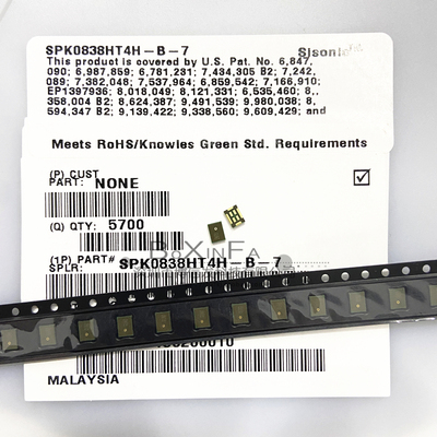 SPK0838HT4H-B-7 送话器 数字 PDM麦克风MEMS（硅）1.6V-3.6V全向