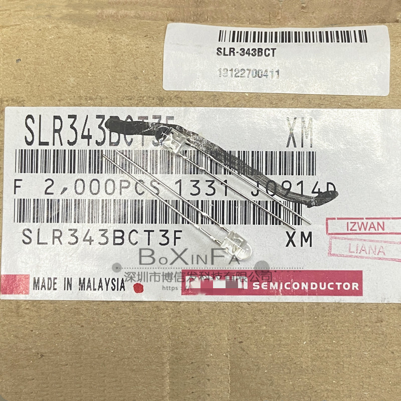 原装 SLR343BCT3F 圆形φ3 3mm 蓝色可视LED灯 470nm 3.3V 600mcd