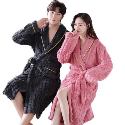长款睡袍好得西法兰绒情侣
