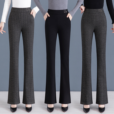 超火的时尚高腰显瘦微喇裤女