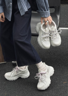 2026新款春夏薄款网眼老爹鞋女厚底增高透气不闷脚百搭休闲运动鞋