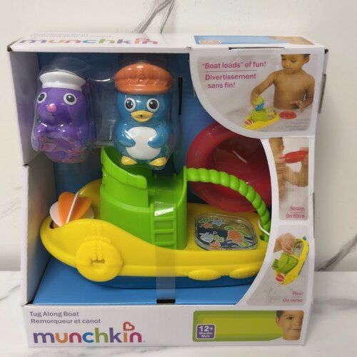 美国munchkin麦肯齐 满趣健洗澡船 两个戏水船员，一个船，一个圈