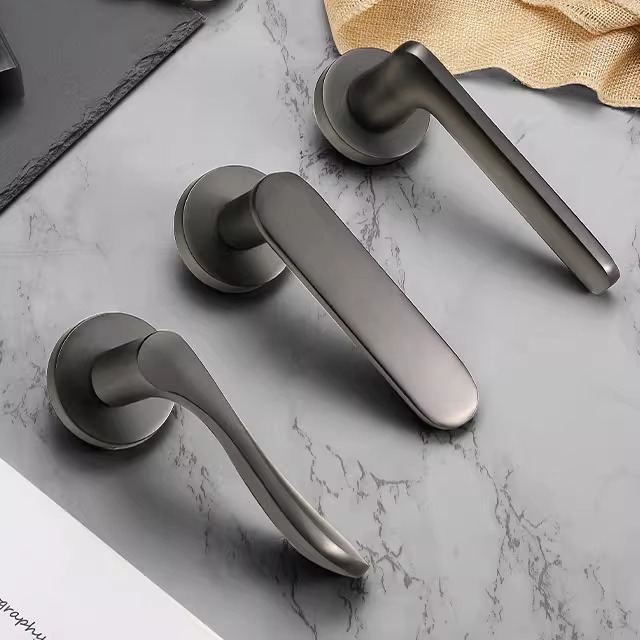 家用铝合金卫生间室内磁吸门锁