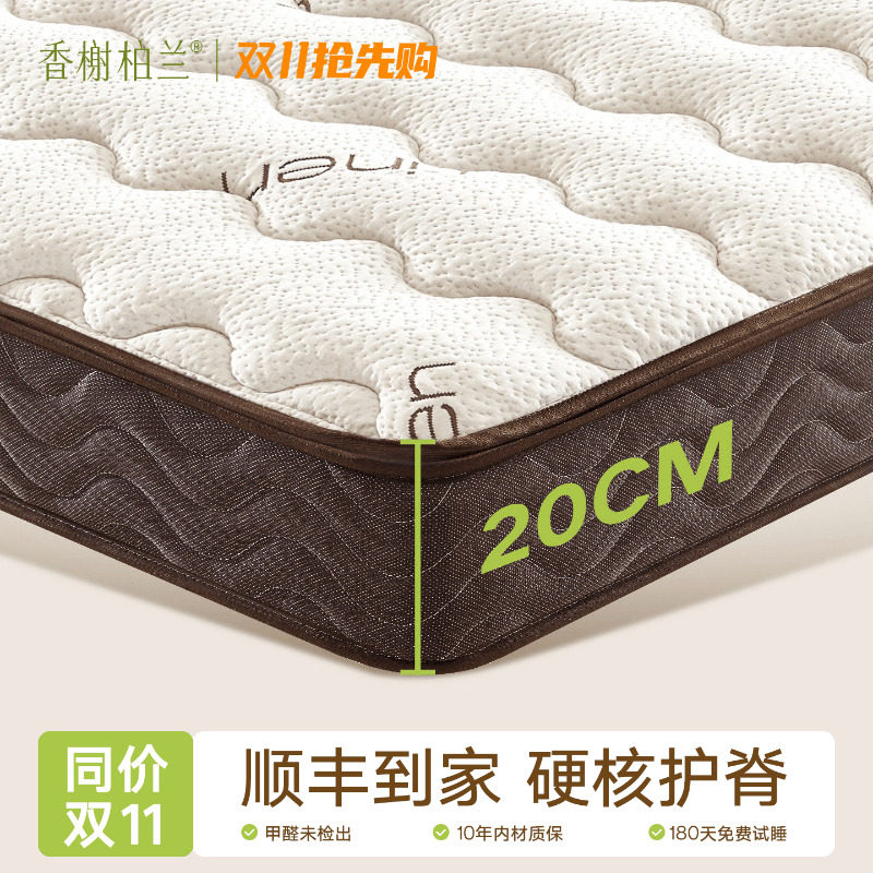 天然椰棕床垫20cm厚棕垫偏硬床垫高20厘米环保乳胶不塌陷20公分